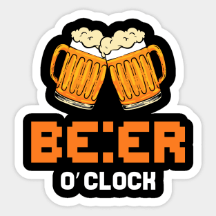 Beer o Clock - For Beer Lovers Sticker